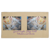 Housse D'oreillers Citation de photo de chatons (devant-Droit)