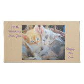 Housse D'oreillers Citation de photo de chatons (Dos-gauche)