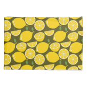 Housse D'oreillers Citron Jaune Moderne Amusant mignon (Dos)