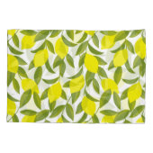 Housse D'oreillers Citronnier Art : Citrus jaune Motif sans couture (Dos)