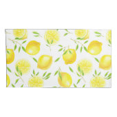 Housse D'oreillers Citrons et feuilles (Dos-Droit)