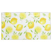 Housse D'oreillers Citrons et feuilles (devant-Droit)