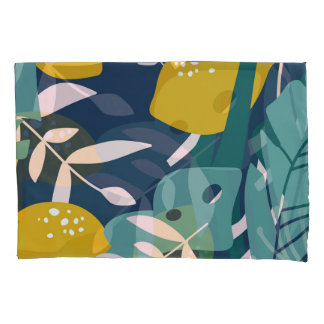 Housse D'oreillers Citrons frais : chevauchement Motif Vintage