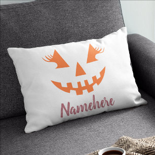 Housse D'oreillers Citrouille personnalisée Jack O Lantern Halloween