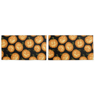 Housse D'oreillers Citrouilles d'Halloween