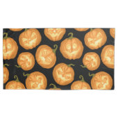 Housse D'oreillers Citrouilles d'Halloween (devant-gauche)