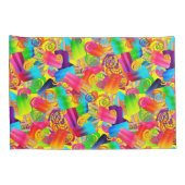 Housse D'oreillers CKC Popsicle Swirls, Jaune COUSSIN SET COQUE (Dos-Droit)