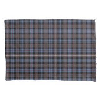 Housse D'oreillers Clan Mackenzie Patiné Tartan bleu et Brown