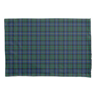 Housse D'oreillers Clan MacLeod Green et Blue Scottish Plaid