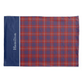 Housse D'oreillers Clan Tartan Classic Hamilton Plaid Coussin Coque (Dos)