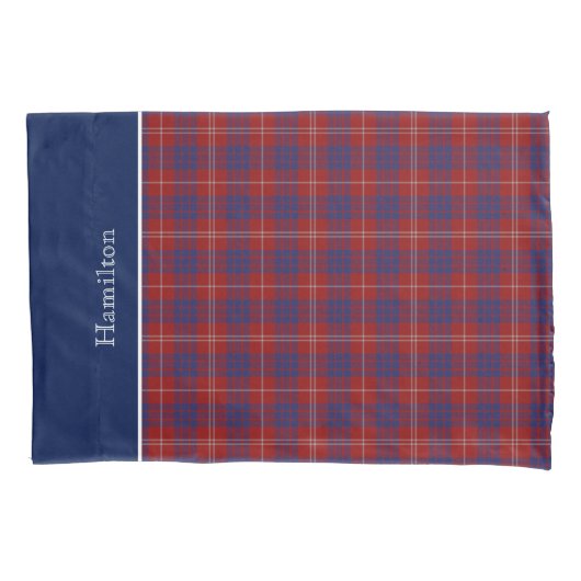 Housse D'oreillers Clan Tartan Classic Hamilton Plaid Coussin Coque (devant)