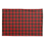 Housse D'oreillers Clan Wallace Rouge et noir Scottish Plaid (Dos)