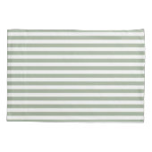 Housse D'oreillers Classic Stripes Sage Green (Dos)