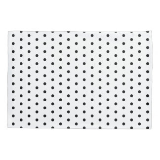 Housse D'oreillers Classique pois noir et blanc