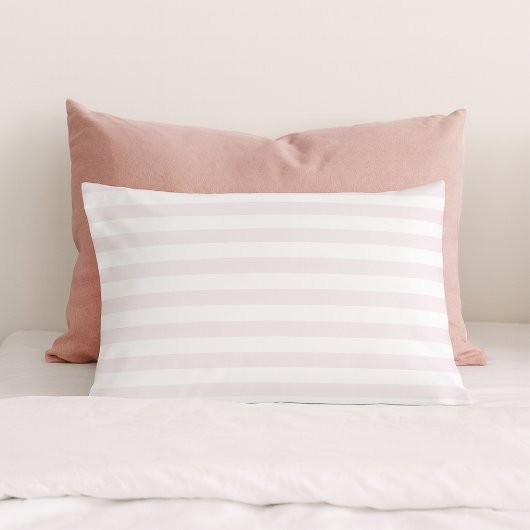 Housse D'oreillers Classique rayures Pastel Rose
