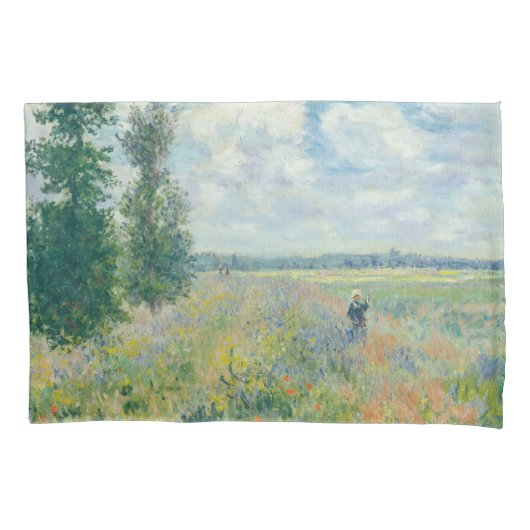Housse D'oreillers Claude Monet - Champs de pavot près d'Argenteuil ( (devant)