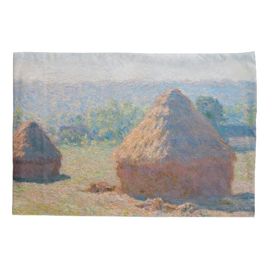Housse D'oreillers Claude Monet - Haystacks, fin de l'été (Dos)
