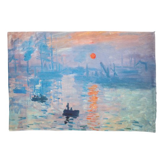 Housse D'oreillers Claude Monet - Impression, soleil levant (devant)