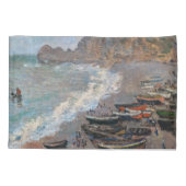 Housse D'oreillers Claude Monet - La plage d'Etretat (Dos)