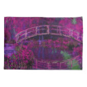 Housse D'oreillers Claude Monet Le Pont Japonais violet (Dos)