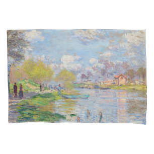 Housse D'oreillers Claude Monet - Le Printemps au bord de la Seine