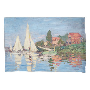 Housse D'oreillers Claude Monet - Regattas à Argenteuil