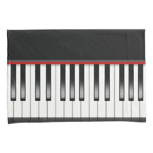 Housse D'oreillers Clavier pour piano (devant-Droit)