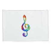 Housse D'oreillers Clé de musique arc-en-ciel (Dos-Droit)