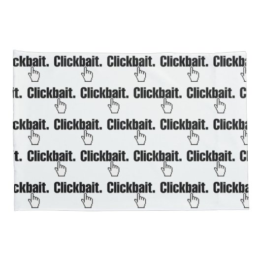 Housse D'oreillers Cliquez sur un appât. Coque coussin (Dos-Droit)