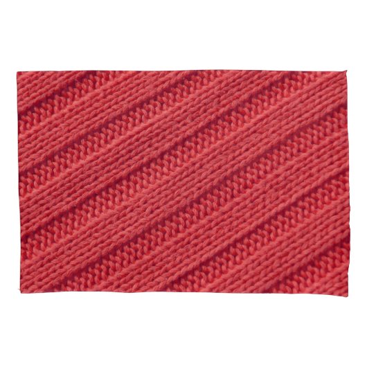 Housse D'oreillers Closeup stripy crochet texture. (devant)