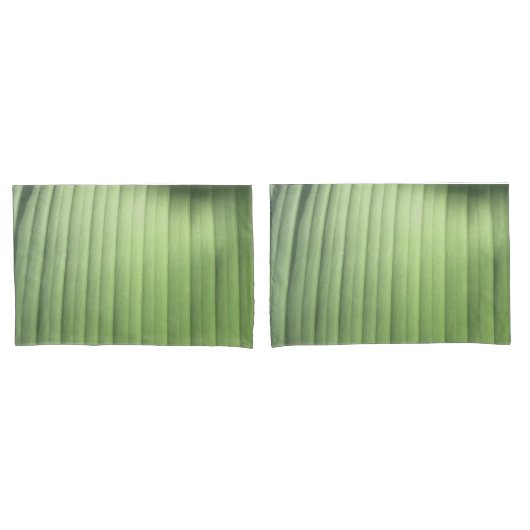 Housse D'oreillers Closeuse feuille banane (devant-Set)