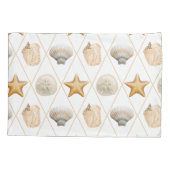 Housse D'oreillers Coastal Starfish and Seashells (Dos)