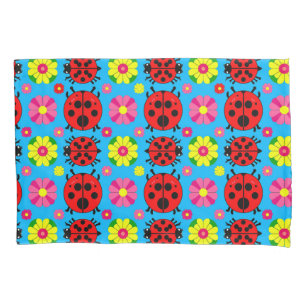 Housse D'oreillers Coccinelle de joie de jardin Cottage floral Style