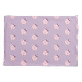 Housse D'oreillers Cochon fille mignonne (Dos)