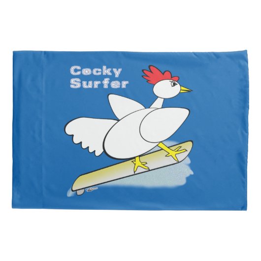 Housse D'oreillers Cocky Surfer (Dos)