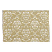 Housse D'oreillers Cocoa and Cream Damask (Dos-Droit)