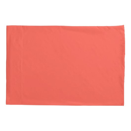 Housse D'oreillers Code hexadécimal de corail FF6F61 (Dos)