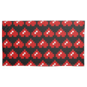 Housse D'oreillers Coeur à 8 bits Pixel (devant-gauche)