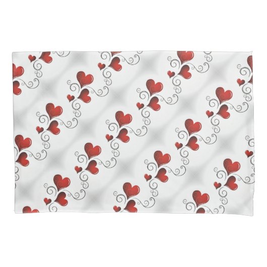 Housse D'oreillers Coeur/oreiller simple taille standard (devant)