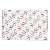 Housse D'oreillers Coeur/oreiller simple taille standard (Dos)