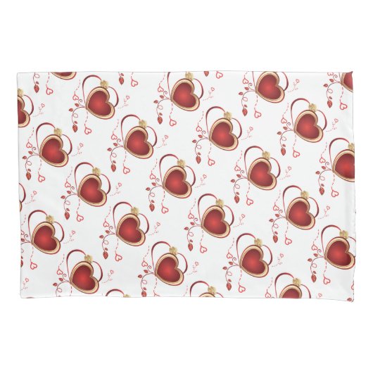 Housse D'oreillers Coeur/oreiller simple taille standard (devant)