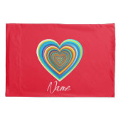 Housse D'oreillers Coeur valentin multicolore Thunder_Cove (Dos)