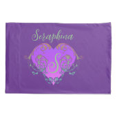 Housse D'oreillers Coeur Whimsical personnalisé (Dos-gauche)