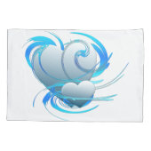 Housse D'oreillers Coeurs de tourbillon (Dos-gauche)