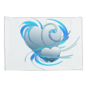 Housse D'oreillers Coeurs de tourbillon (Dos-Droit)