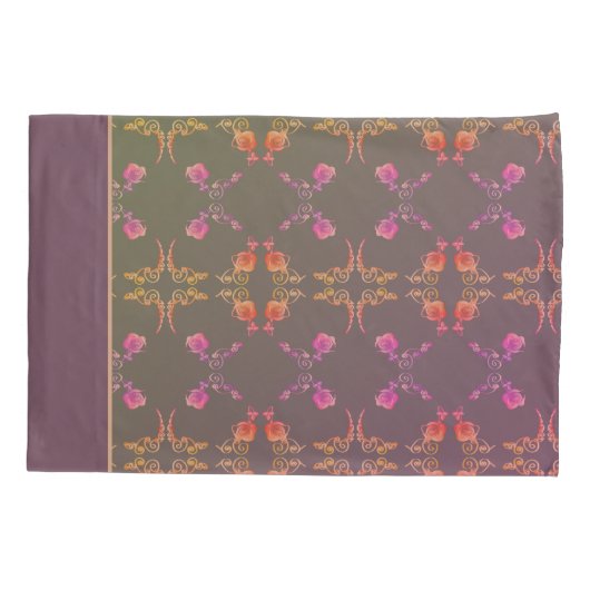 Housse D'oreillers Coeurs roses sur la mousse de Plum (Dos)