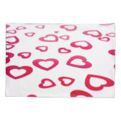 Housse D'oreillers Coeurs rouges (Dos)