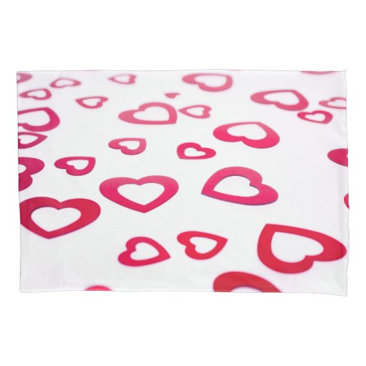 Housse D'oreillers Coeurs rouges (devant)