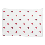 Housse D'oreillers Coeurs rouges (Dos)