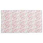 Housse D'oreillers Coeurs rouges texte amour arrière - plan rose (devant-Droit)